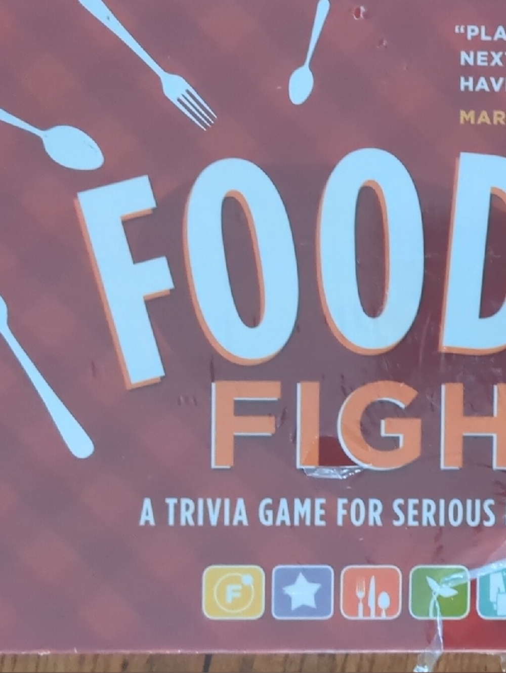 Foodie Flight Trivia Game - Red Orange Box